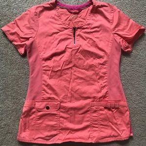 Coral Scrub Top